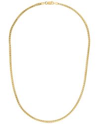 Italian Silver - 14k Over Franco Chain Necklace - Lyst