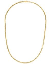 Italian Silver - 14k Over Franco Chain Necklace - Lyst