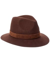 Bruno Magli - Suede Band Wool Fedora - Lyst