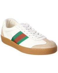Gucci - Leather & Suede Sneaker - Lyst