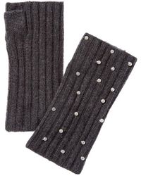 Sofiacashmere - Sofiacashmere 2X2 Rib Fingerless Cashmere Glove - Lyst