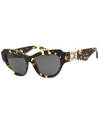 Burberry - Cat Eye Plastic Arm Logo Sunglasses - Lyst