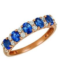 Le Vian - Blueberry Sapphire 14K Rose 1.25 Ct. Tw. Diamond & Sapphire Ring - Lyst