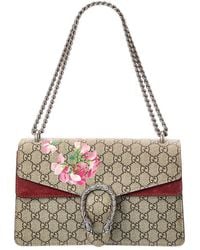 Gucci - Beige Multicolor Dry Rose Blooms GG Supreme Canvas Super Mini Dionysus Shoulder Bag (authentic Pre-loved) - Lyst