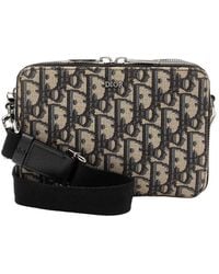 Dior - Oblique Double Zip Pouch (Authentic Pre-Loved) - Lyst