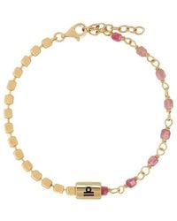 Karma and Luck - Zodiac Plated Tourmaline Beaded Bracelet - Lyst