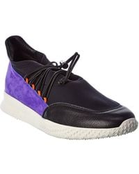 Arche - Andy Leather & Suede-Trim Sneaker - Lyst
