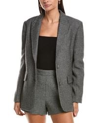 MILLY - Palmer Tweed Wool-Blend Blazer - Lyst