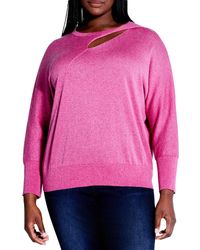 NIC+ZOE - Nic+zoe Plus Soft Sleeve Twist Sweater T-shirt - Lyst