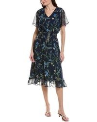 Cece - Smock Tiered Midi Dress - Lyst