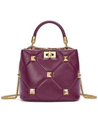 Tiffany & Fred Paris - Quilted & Studded Leather Top Handle Shoulder Bag - Lyst