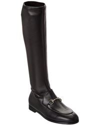 Gucci - Jordaan Leather Knee-High Boot - Lyst