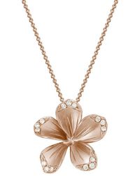 Diamond Select Cuts - 14k Rose Gold Diamond Necklace 0.14 Ct. - Lyst