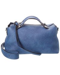 Fendi - By The Way Selleria Medium Denim-Effect Leather Shoulder Bag - Lyst