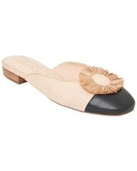Jack Rogers - Tinsley Mule Raffia & Leather Mule - Lyst