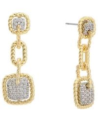 Juvell - 18k Plated Cz Dangle Earrings - Lyst