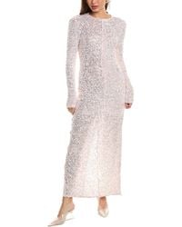 Ganni - Sequin Maxi Dress - Lyst