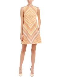Valentino Print A-line Dress - Orange
