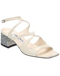 Jimmy Choo - Azilia 45 Leather Sandal - Lyst