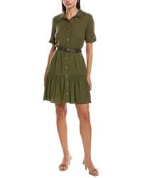 Nanette Lepore - Linen-Blend Mini Dress - Lyst