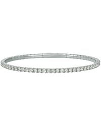 Forever Creations Signature - Forever Creations 14K 3.00 Ct. Tw. Lab Grown Diamond Flexible Bangle Bracelet - Lyst