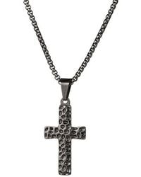 Eye Candy LA - Elliot Cross Pendant Drop Necklace - Lyst