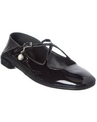 Jimmy Choo - Eleri Patent Ballerina Flat - Lyst