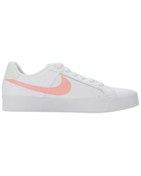 nike court royale pink and white