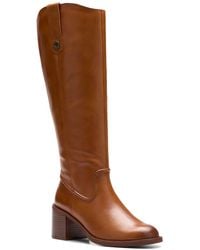 Clarks - Chamberly Up Leather Knee-High Boot - Lyst