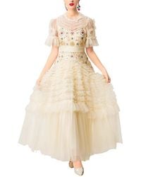 Olivia Taylor - Embellished Dress - Lyst