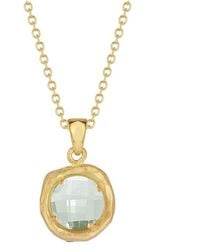 Reiss - 14k 1.80 Ct. Tw. Green Amethyst Necklace - Lyst