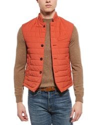 Eleventy - Wool-Blend Puffer Gilet - Lyst