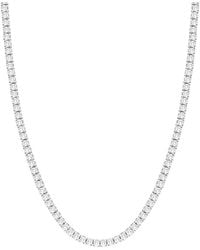 Diana M. Jewels - Diana M. Fine Jewelry 14K 10.00 Ct. Tw. Lab Grown Diamond Tennis Necklace - Lyst
