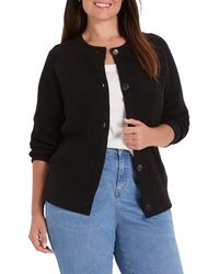 NIC+ZOE - Plus Waffle Cardigan - Lyst
