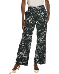 Tahari - The Gabby Denim Burnout Pant - Lyst