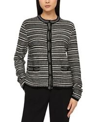 Lafayette 148 New York - Plus Mixed Stitch Button Front Cardigan - Lyst