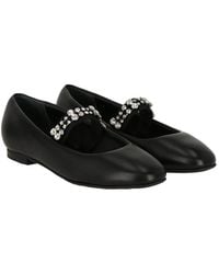 Casadei - Leather Ballet Flat - Lyst