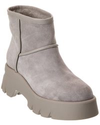Gianvito Rossi - Suede Platform Bootie - Lyst