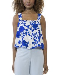 Alexia Admor - Elena Linen-Blend Top - Lyst