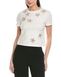Alice + Olivia - Cindy Classic Cropped T-Shirt - Lyst