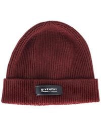 Givenchy - Appliqued Ribbed Beanie (Authentic Pre-Loved) - Lyst