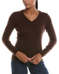 Forte - Basic V-Neck 100% Cashmere Pullover - Lyst