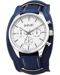 August Steiner - Leather Watch - Lyst