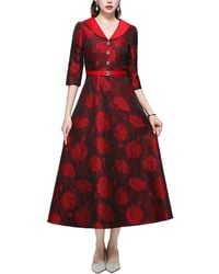 Kaimilan - Printed Midi Dress - Lyst