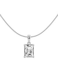 Lab Grown Diamonds - 14K 2.00 Ct. Tw. Lab-Grown Diamond Solitaire Pendant Necklace - Lyst