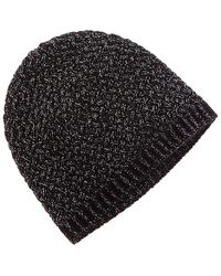 Sofiacashmere - Lurex Lattice Stitch Cashmere-blend Hat - Lyst