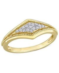 Rina Limor - 10k 0.1 Ct. Tw. Diamond Ring - Lyst