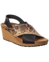 Birkenstock - Papillio By Samira Narrow Leather Wedge Sandal - Lyst