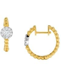 H.J. Namdar - 14K Two-Tone 0.30 Ct. Tw. Diamond Pave Earring - Lyst