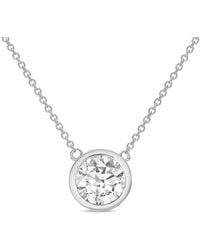 Diana M. Jewels - Diana M. 14K 1.00 Ct. Tw. Lab-Grown Diamond Pendant Necklace - Lyst